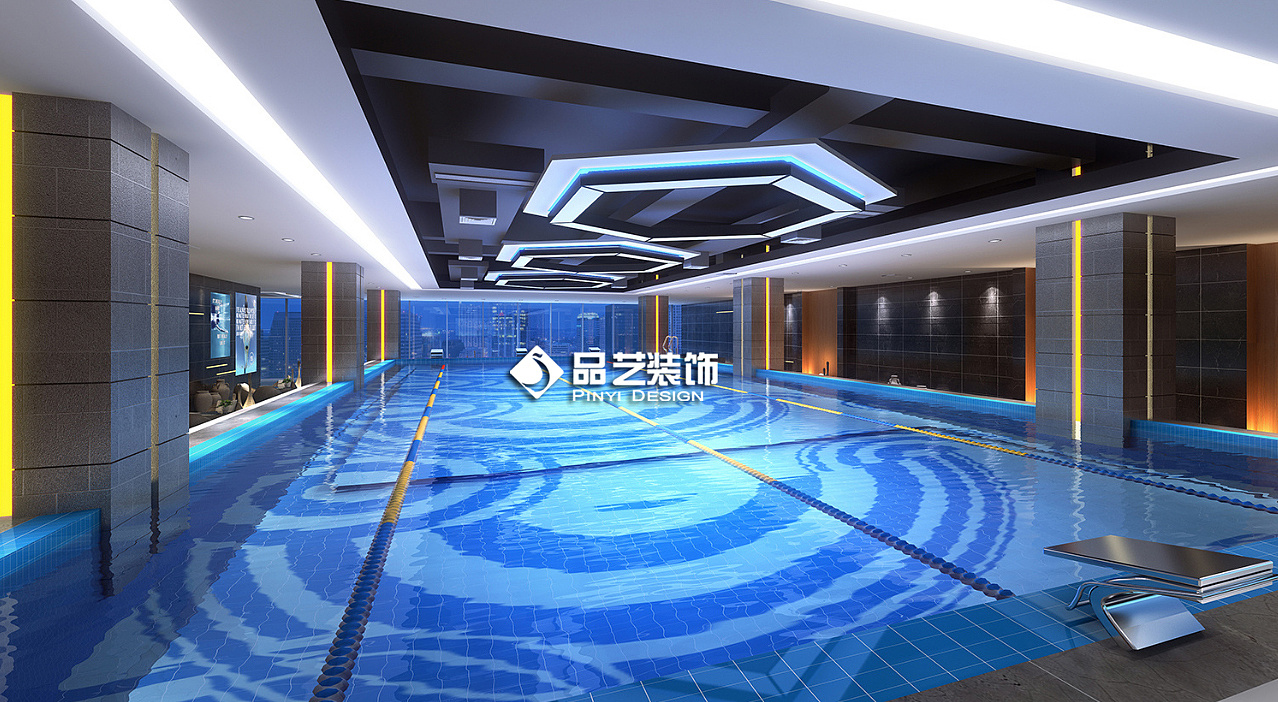 湛江健身房瑜伽工作室装修设计效果图|空间|室