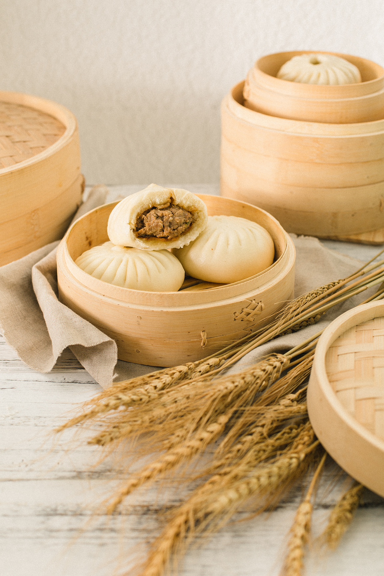 中华传统美食-甘其食包子美食摄影|摄影|静物|B