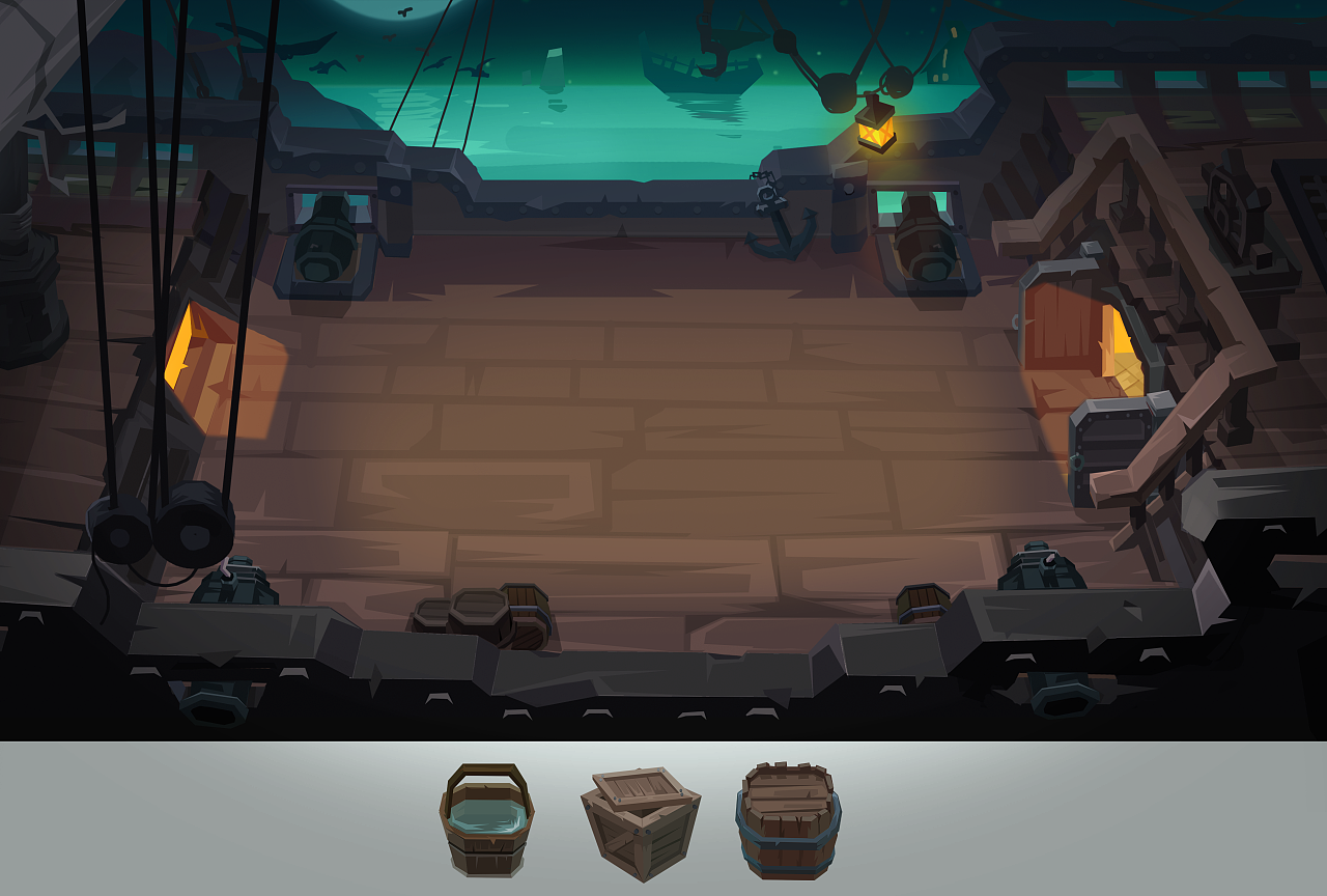 q版场景作品(版权归上海骆驼信息科技有限公司所有)