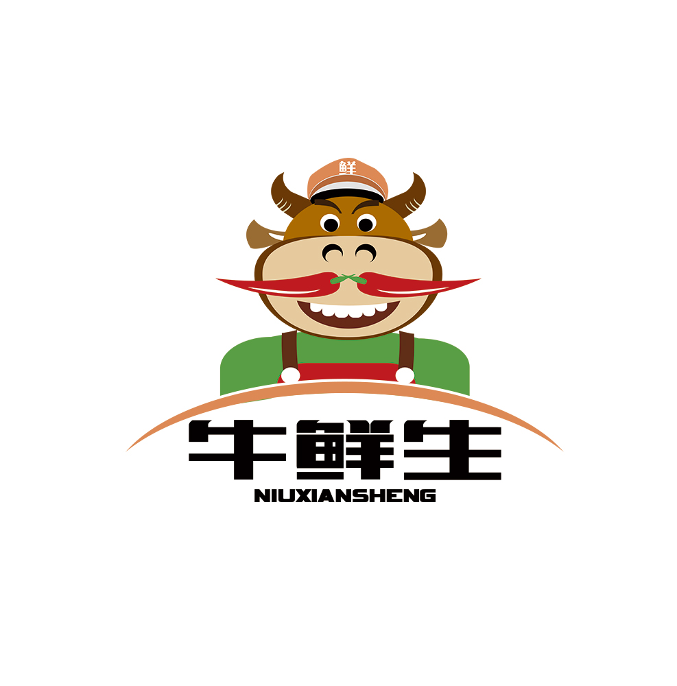 牛鲜生 logo设计