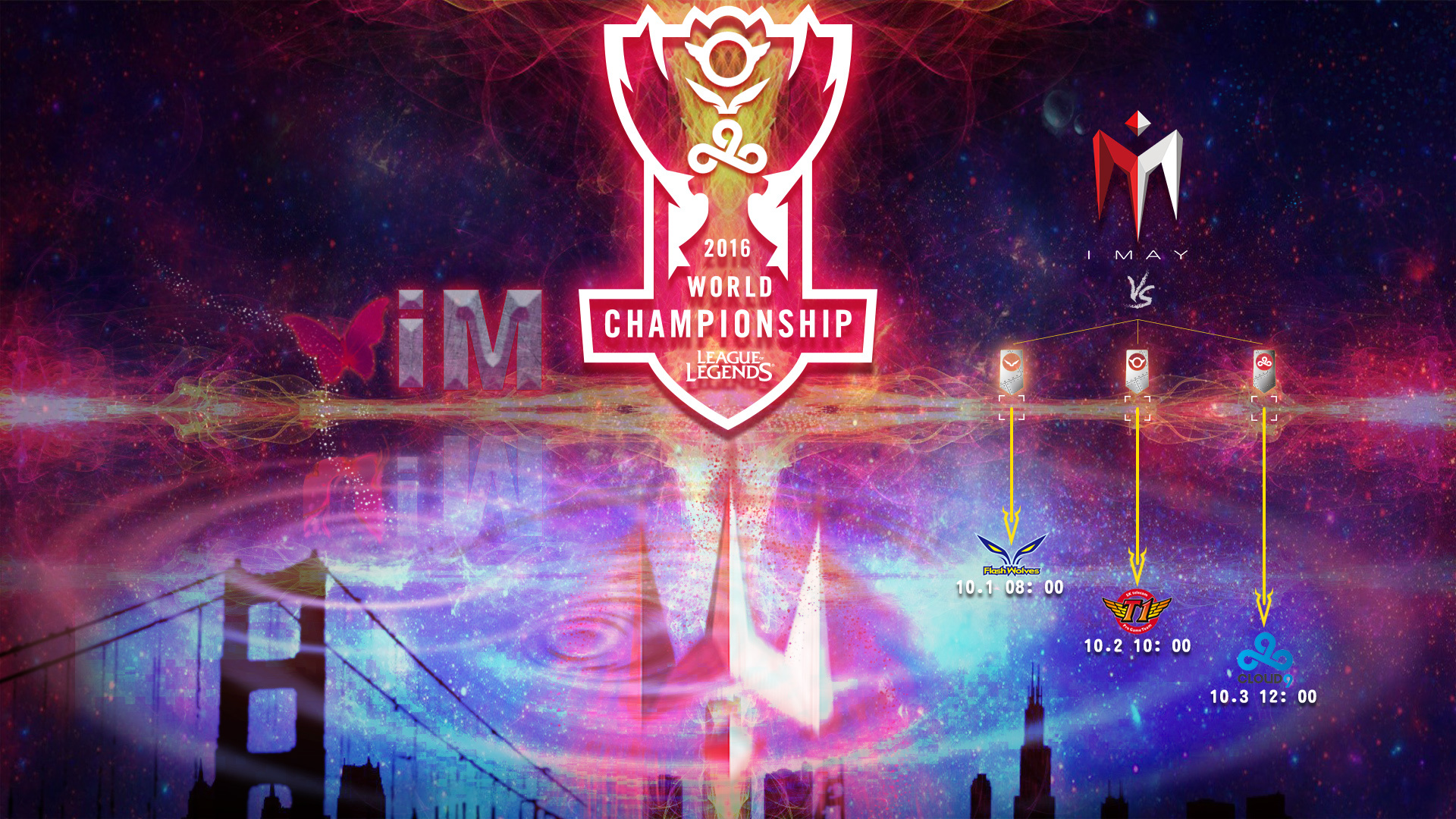 英雄联盟 lpl 职业战队imay战队对战海报