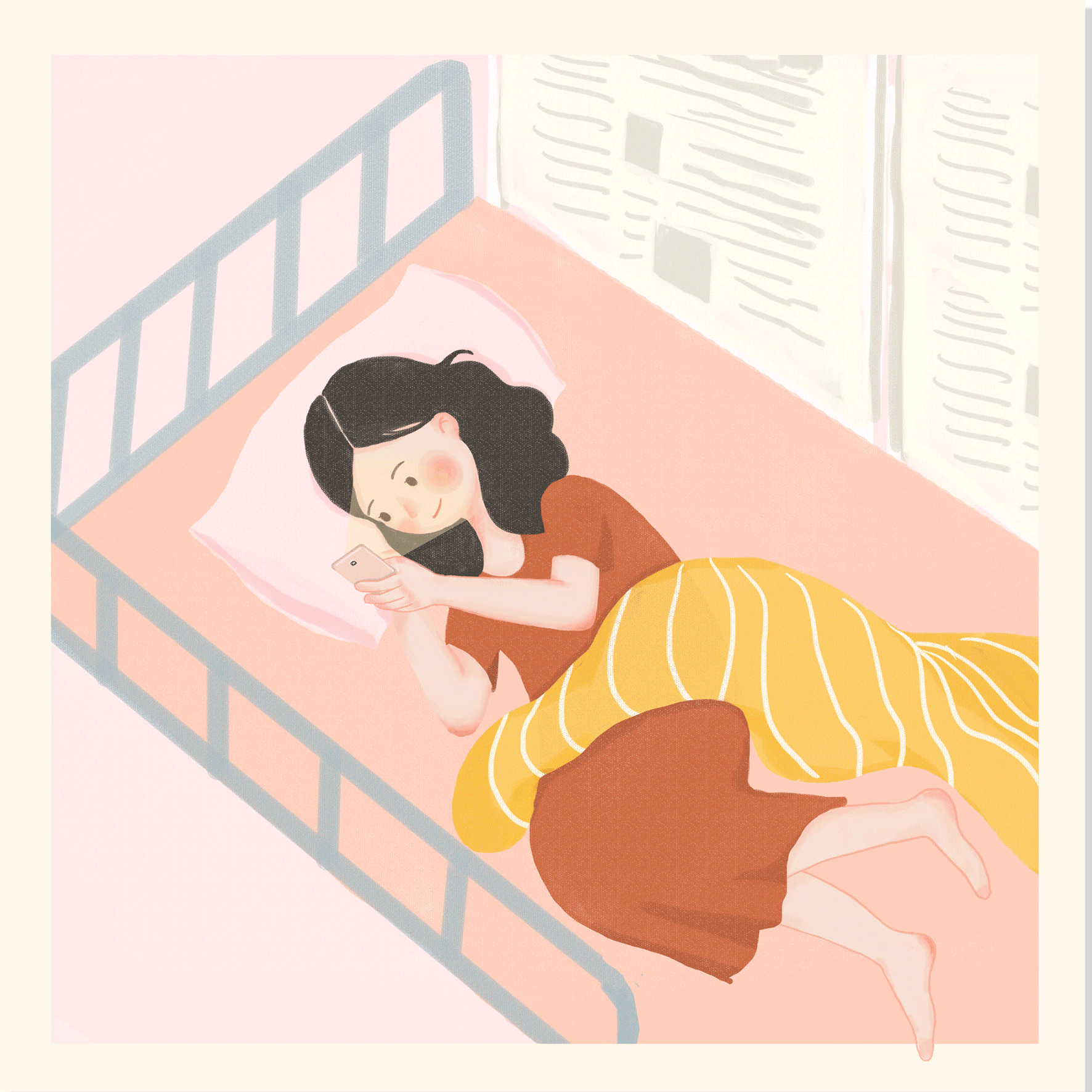 宿舍那些事gif动态插画