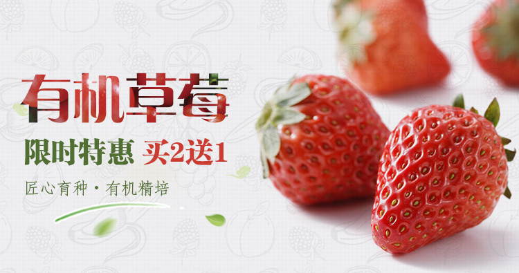 草莓|Banner\/广告图|网页|粉笔擦 - 原创设计作品