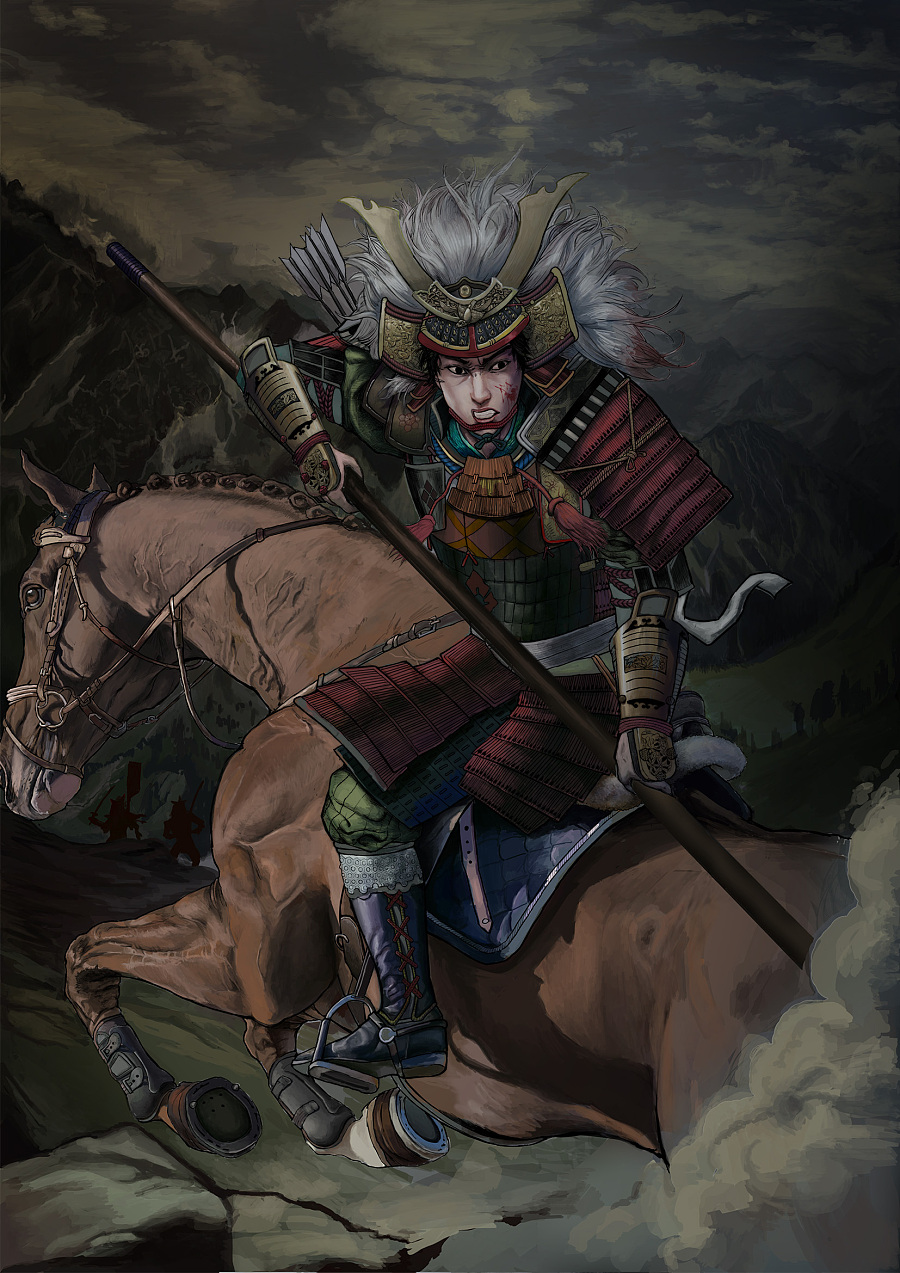 战国武士|绘画习作|插画|袁大宝 - 原创设计作品