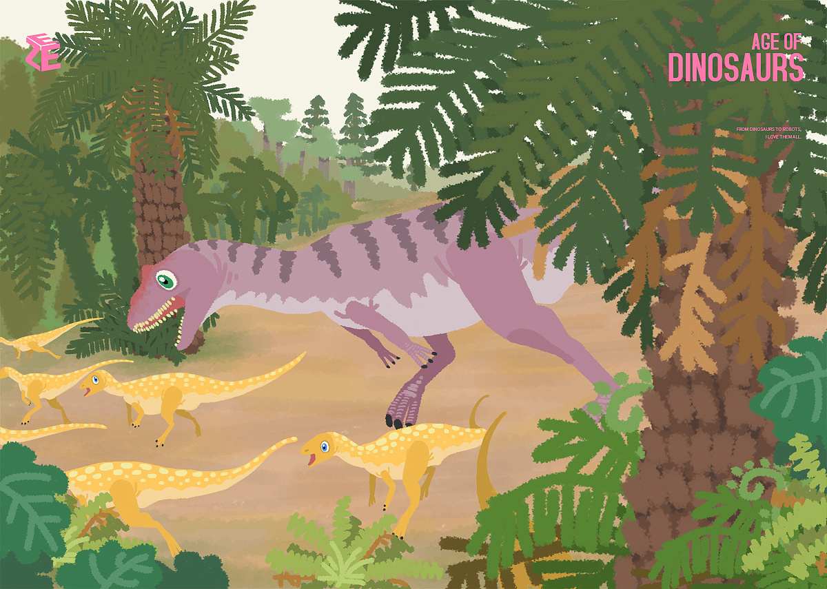 age of dinosaurs 恐龙时代|插画|商业插画|小士心