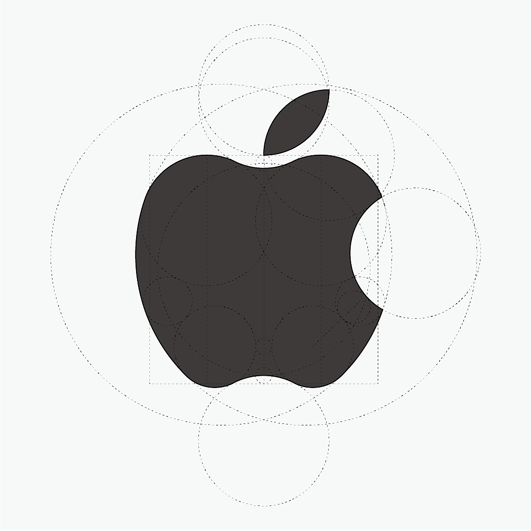 苹果logo 尺规作图