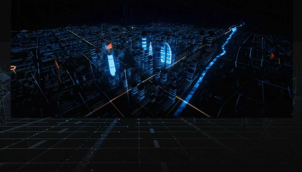 智慧城市新视角-可视化数据大屏