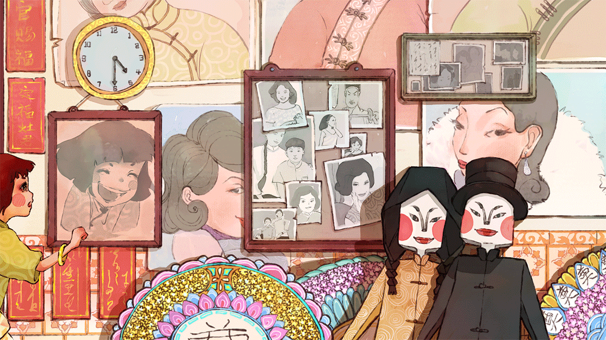 14～15年毕业作:纯手绘逐帧动画《盂兰》单稿