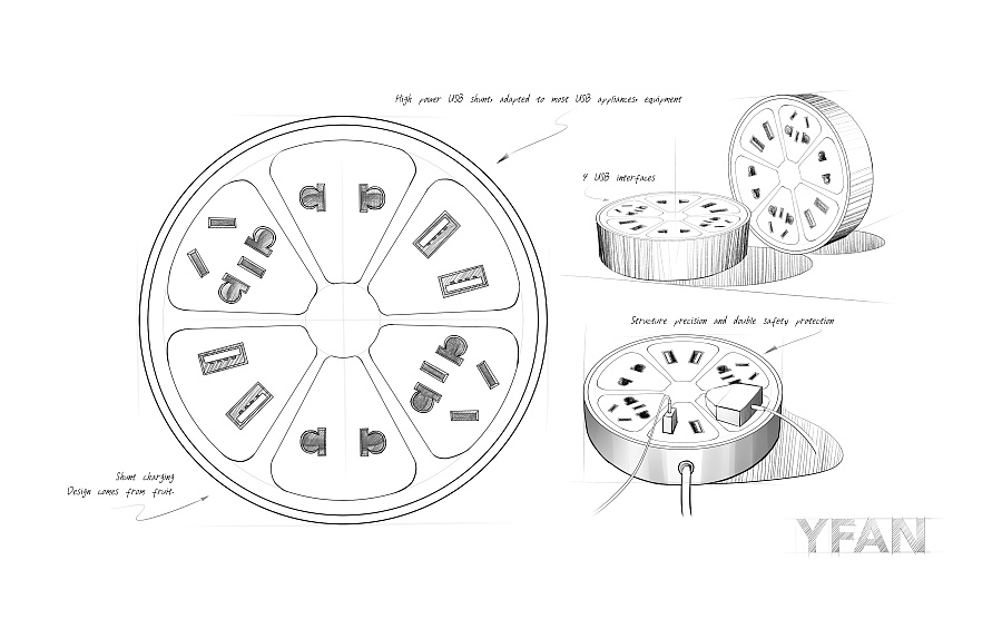 Rover 开关插座手绘图纸项目|电子产品|工业\/产