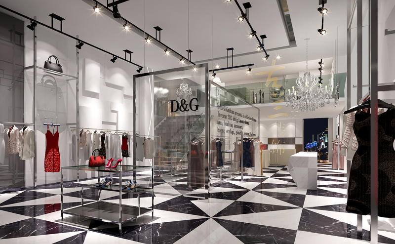 D&G服装店-成都服装店装修|室内设计|空间\/建