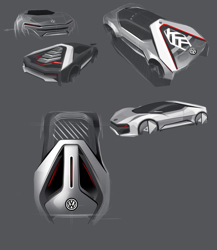 大众概念跑车设计|交通工具|工业\/产品|海苔酱 