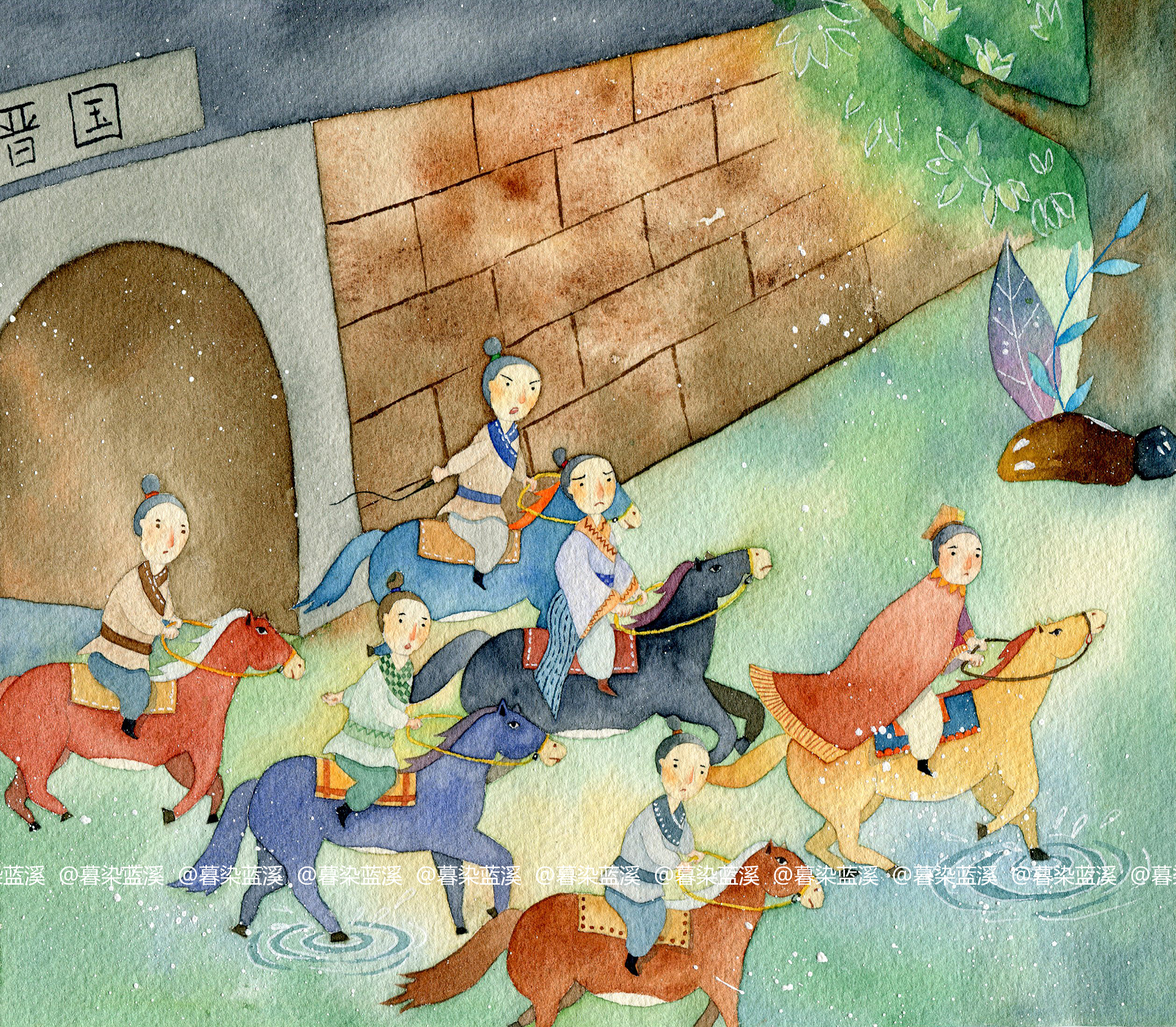中国传统节日故事绘本-清明节|插画|儿童插画|一颗蓝
