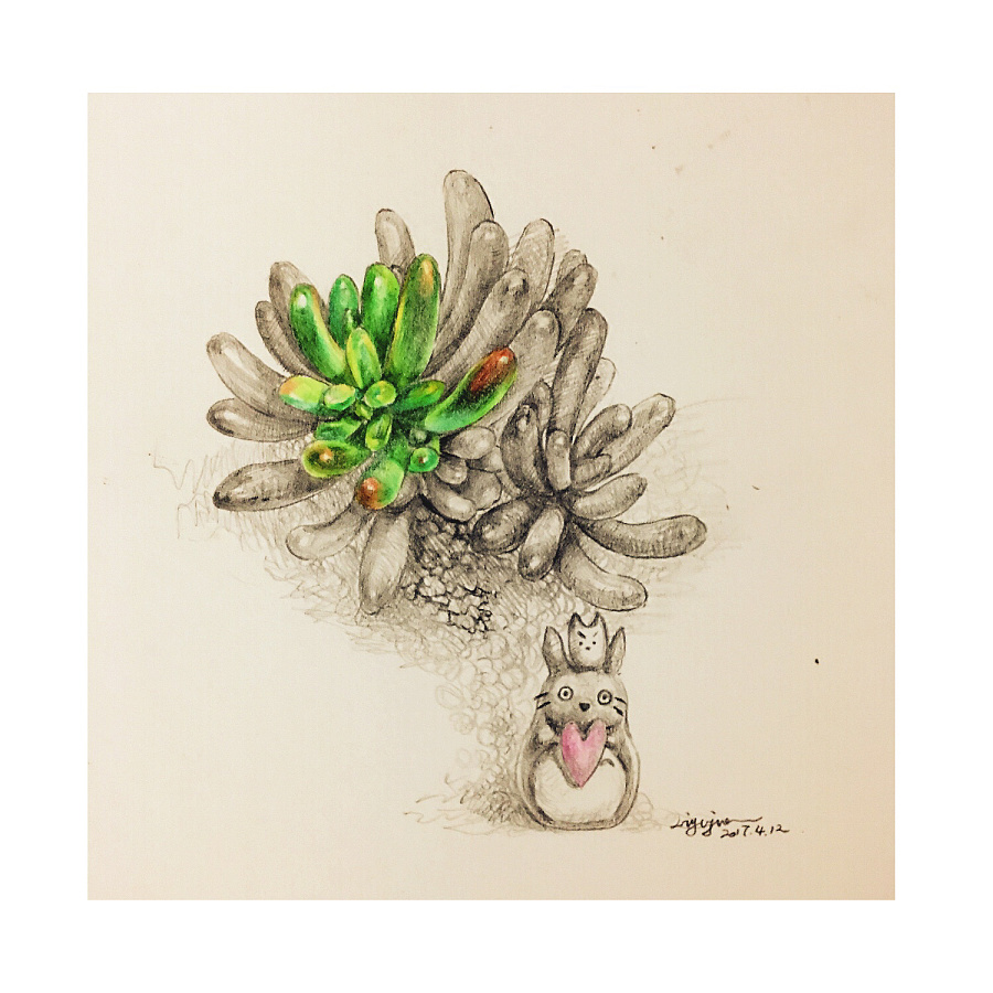 守候|彩铅|纯艺术|Lyla爱苹果 - 原创设计作品 - 站酷 (ZCOOL)