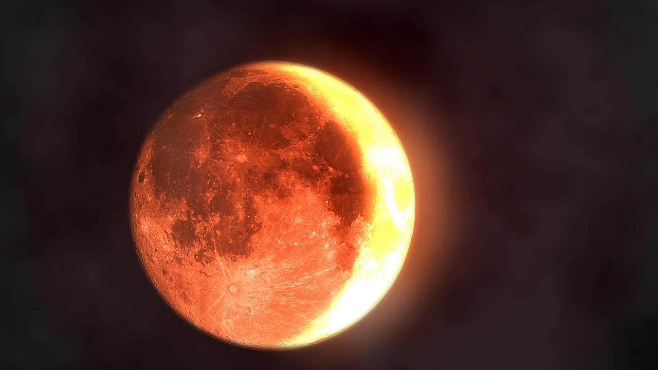 日全食红月亮【延时摄影】【AE】total solar e
