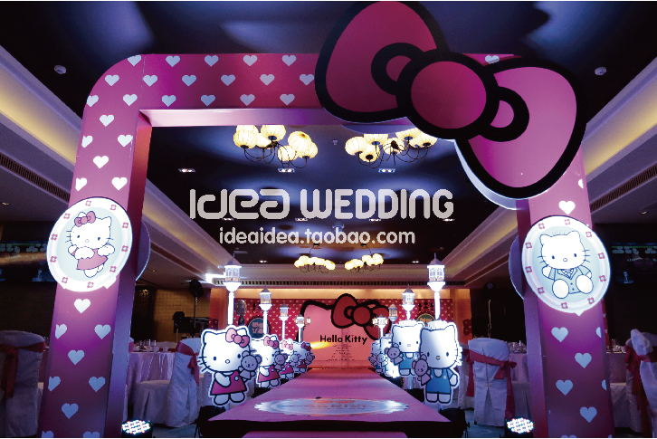 IDEA 婚礼创意 婚礼策划 hellokitty 主题婚礼 |