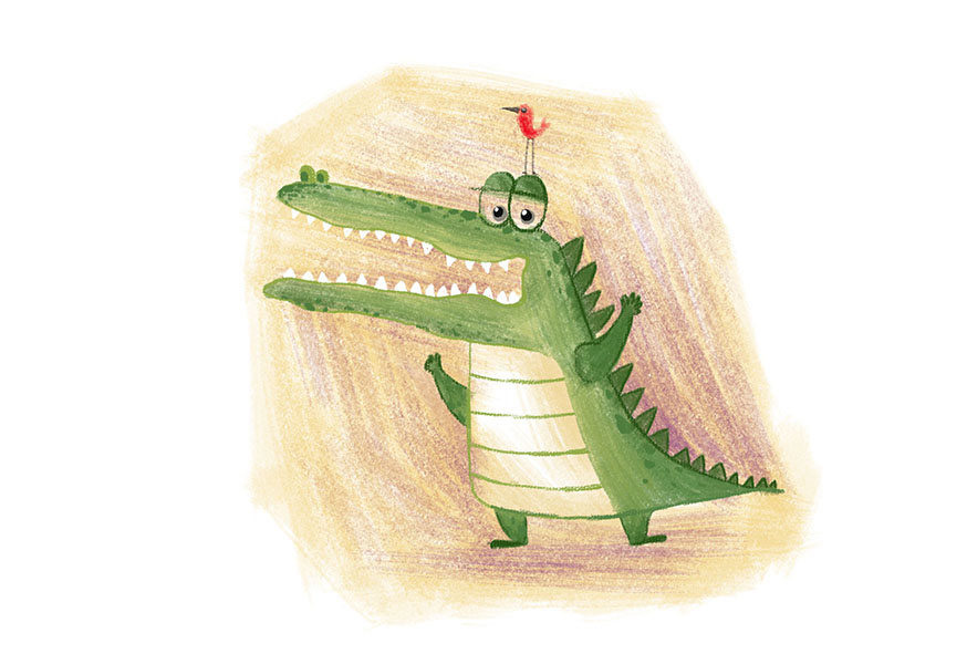 鳄鱼|儿童插画|插画|蜗小白 - 原创设计作品 - 站酷