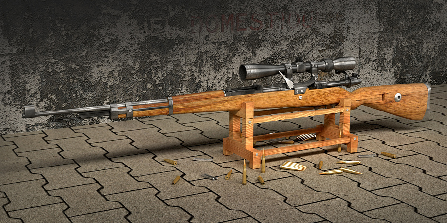 狙击型毛瑟98k|其他三维|三维|cdsszys - 