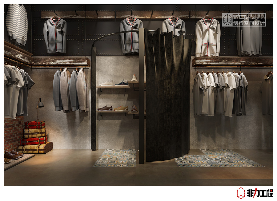 【非力工程·型人社服装店】- 案例分享|室内设