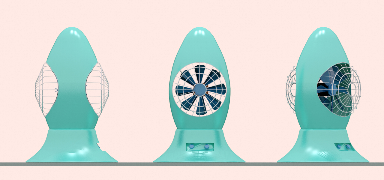 弹头风扇,双扇叶,360转动