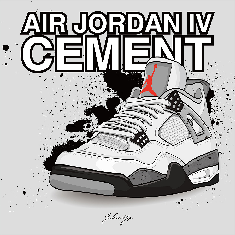 Air jordan IV Collection|绘画习作|插画|Jackie_Y
