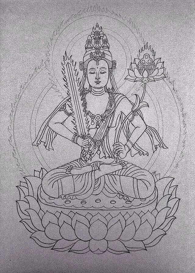 谁有虚空藏菩萨纹身手稿