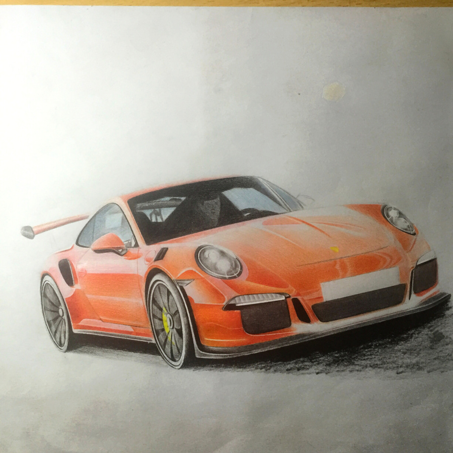 彩铅画~汽车|绘画习作|插画|新青年阿罗 - 原创设