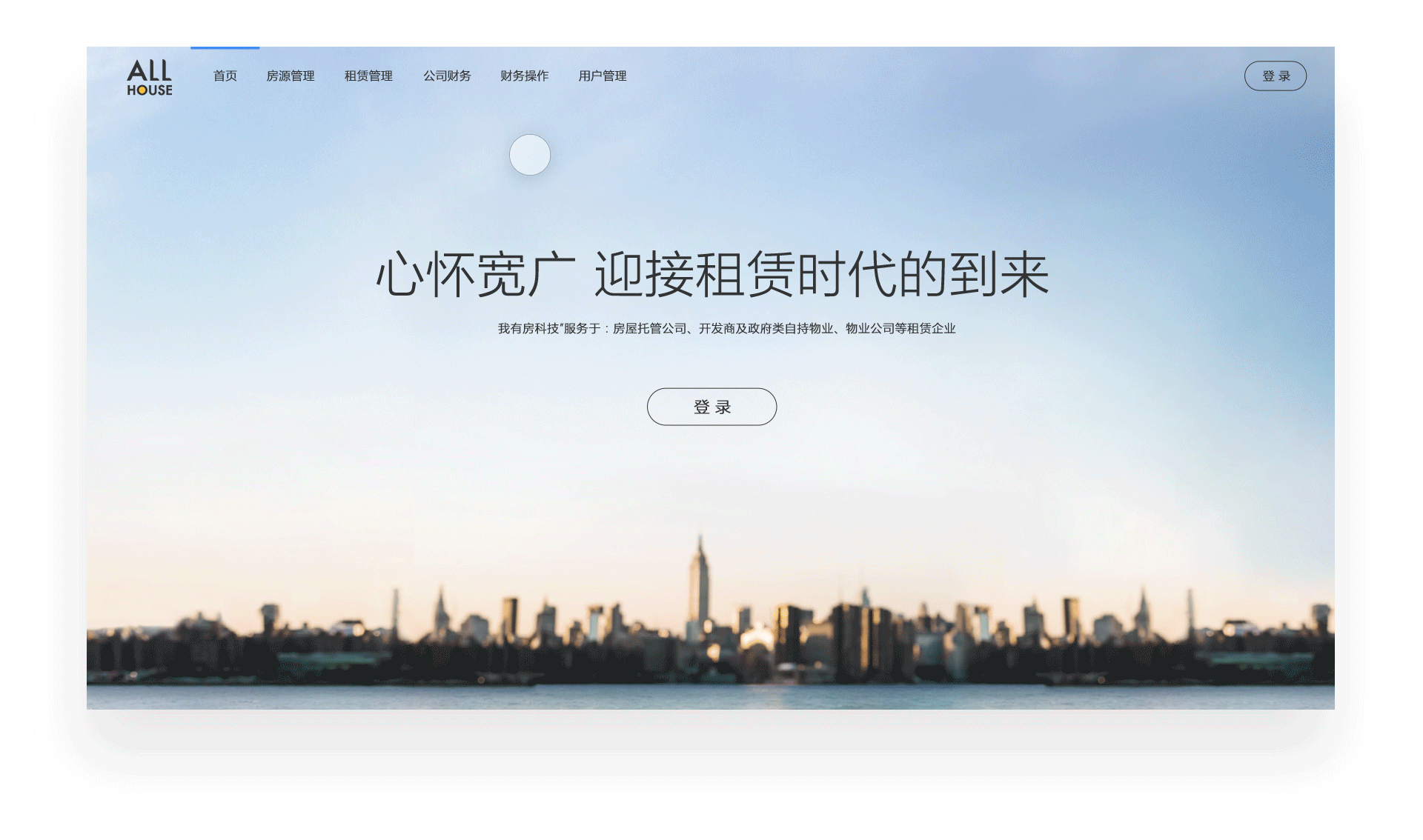 关于allhouse后台系统,由于涉及后台数据,无法将全部页面展示给大家