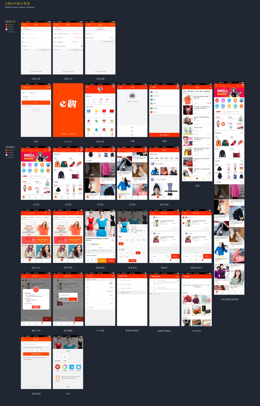 e购 APP设计与制作|移动设备\/APP界面|GUI|S
