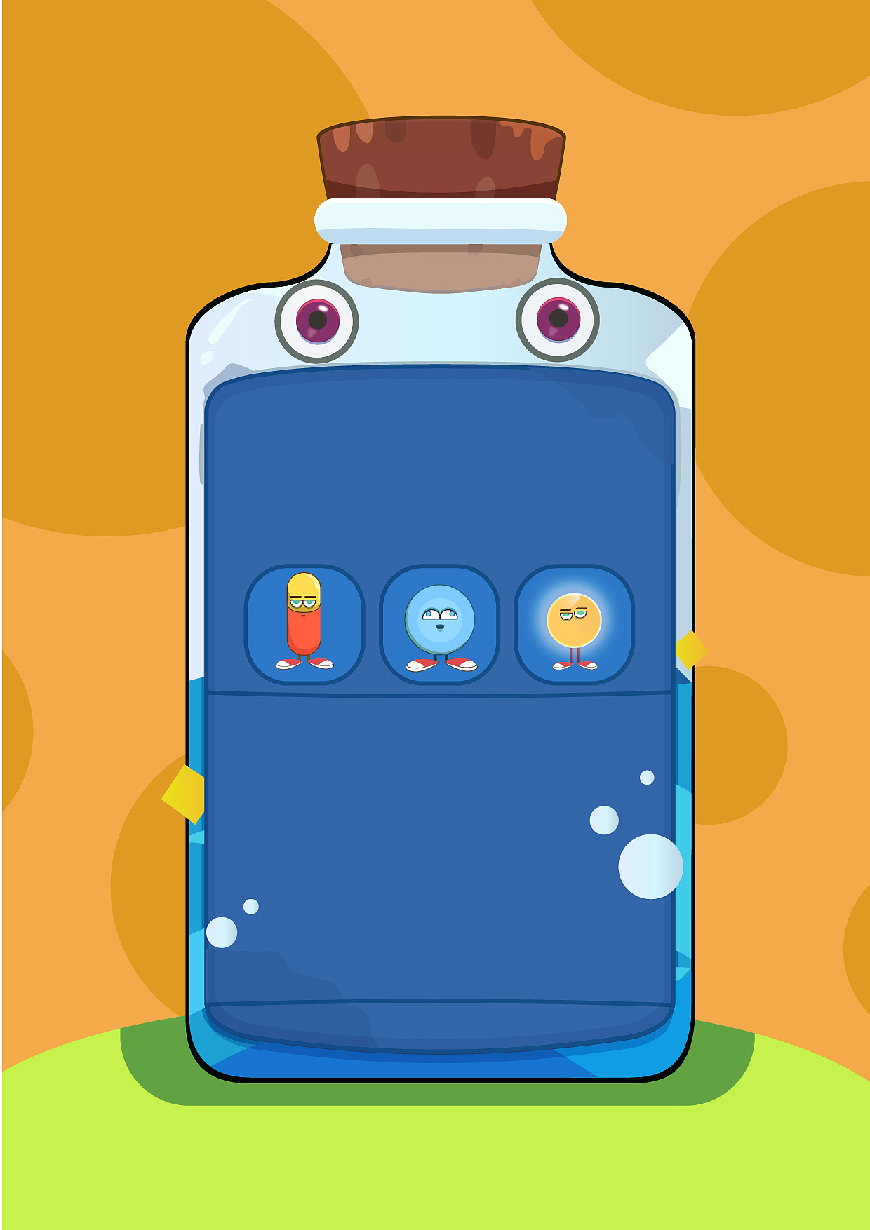 以人体器官为主题的儿童交互游戏界面设计|UI