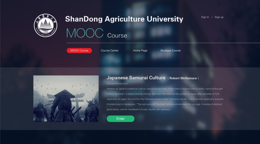大学Mooc课程网站设计|门户\/社交|网页|蒋家大