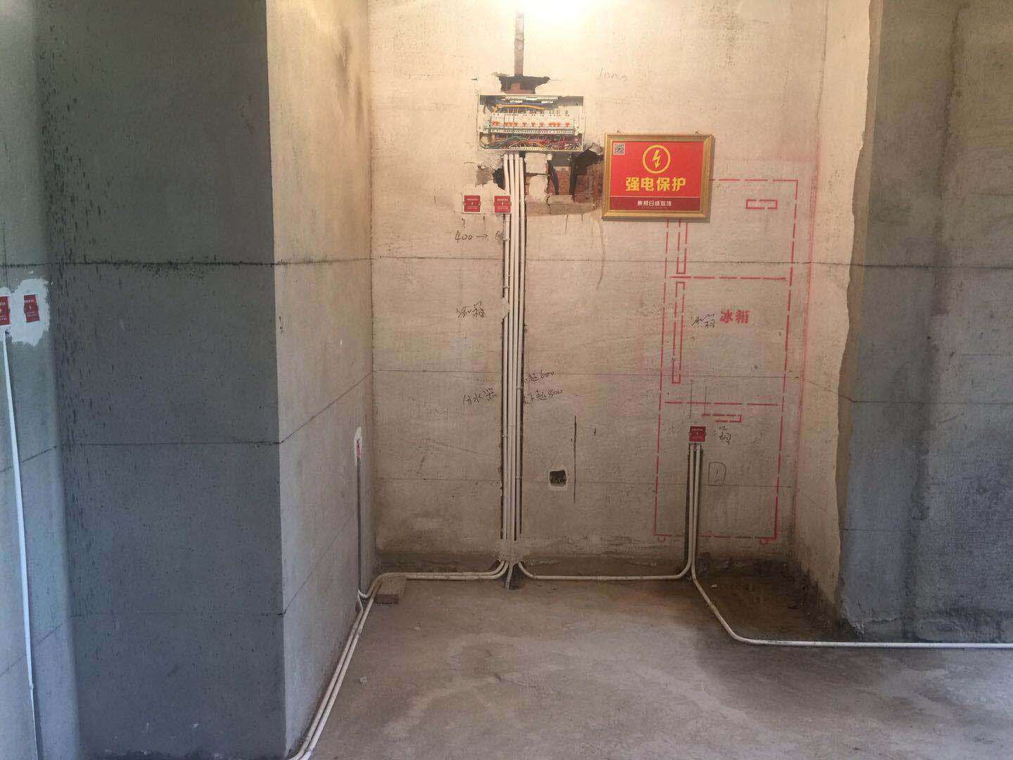 一比一装修实景放线法 施工过程中就提前看到