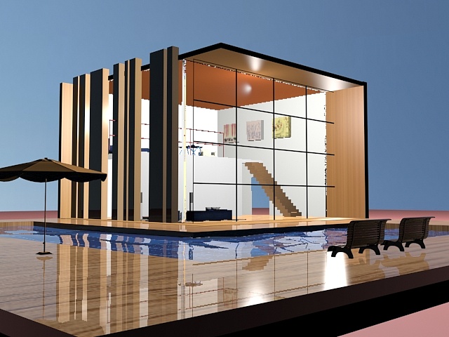 3d建模房子建模|三维|建筑/空间|超星星cc 原创作品 站酷(zcool)
