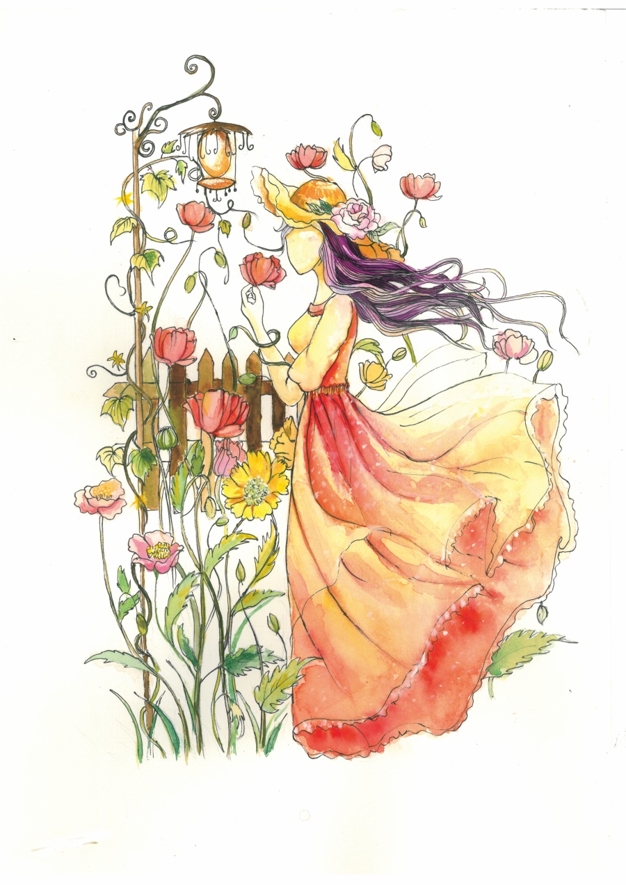 生如夏花泰戈尔诗集插画|概念设定|插画|尹伊