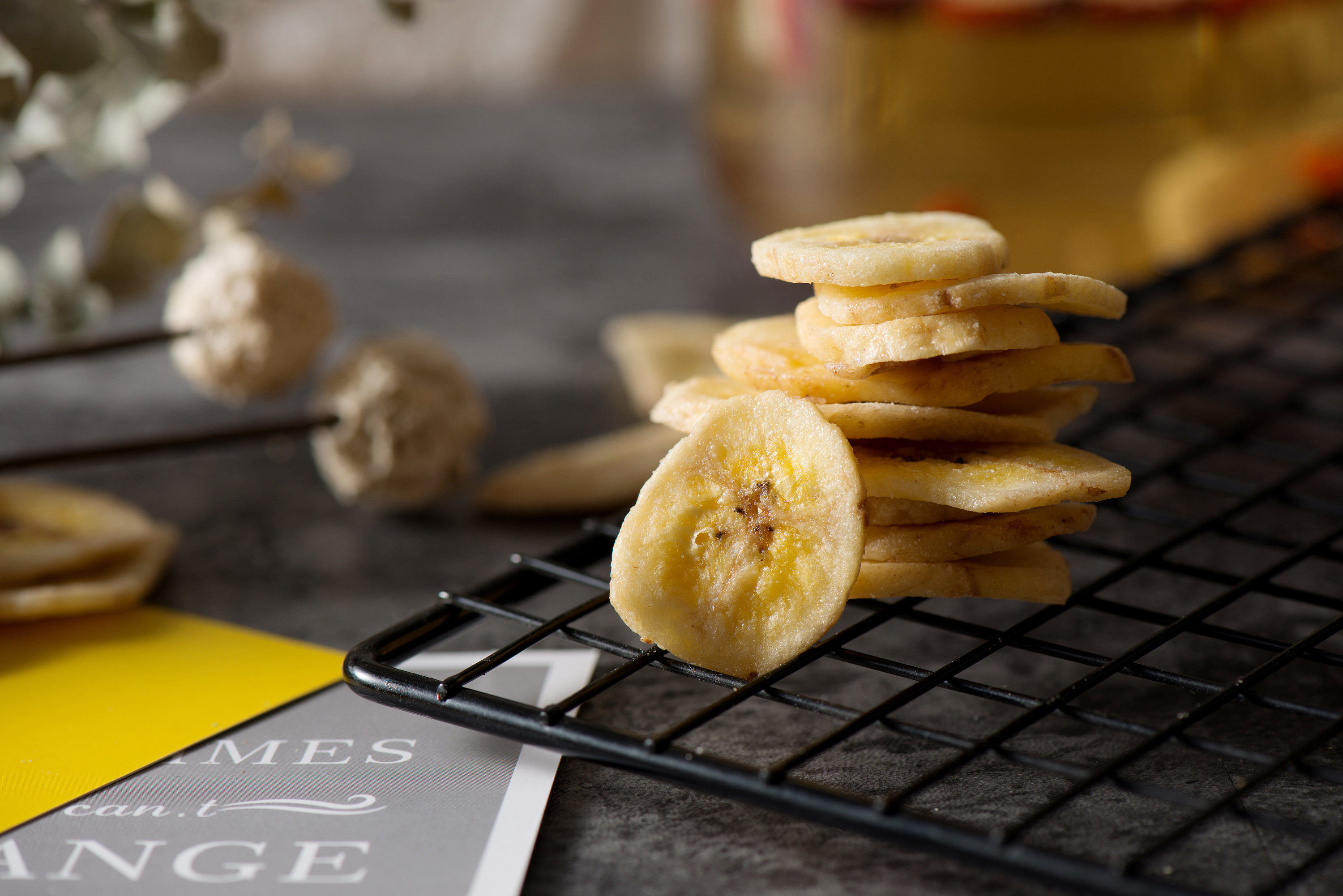 美食食品摄影坚果干果拍摄香蕉片碧根果拍摄商业摄影