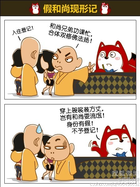 搜狐微博卡通形象———狐狐的爆笑日常生活