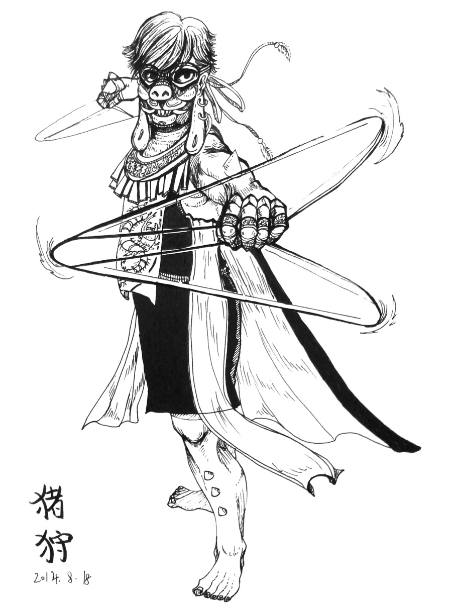 《百鬼夜宴》设定|单幅漫画|动漫|灵听 - 原创设