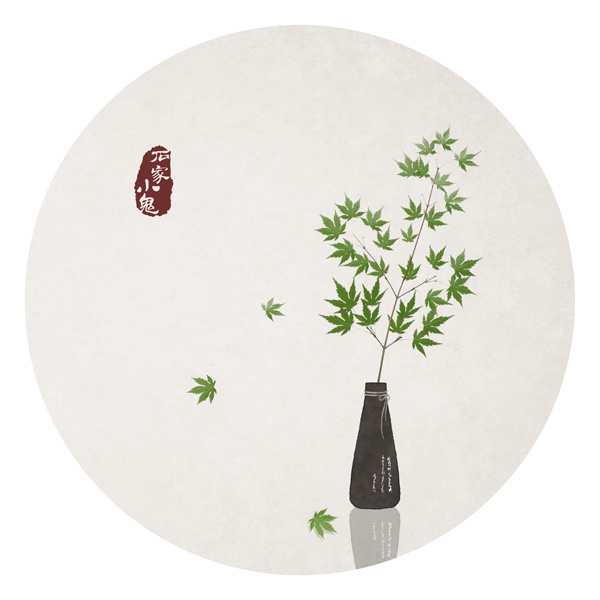 水墨中国风——竹间系列·禅意花瓶