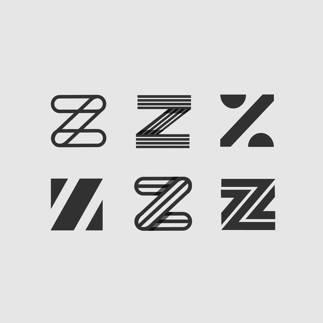 现代英文字母LOGO标志的类型-单个字母