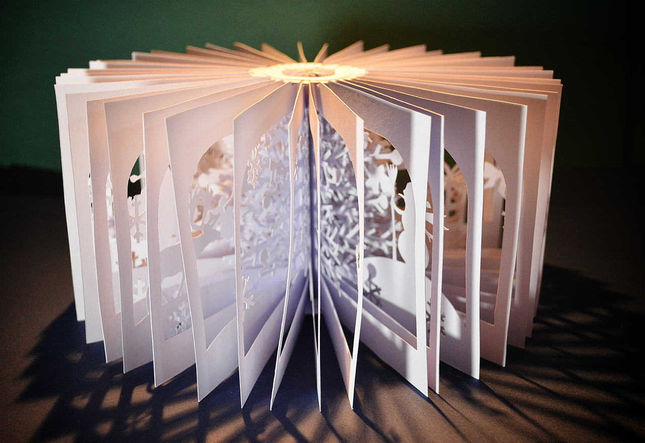 元旦 圣诞都快乐 送你一本360度的立体书 - 原创作品