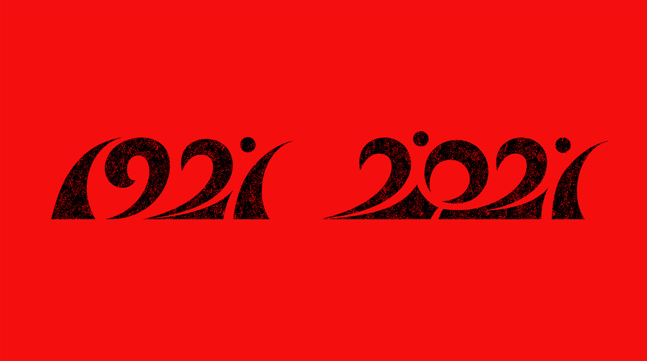 1921-2021|平面|字体/字形|阿狄丽娜 - 原创作品