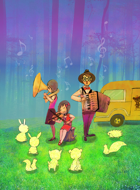 家庭音乐会|概念设定|插画|baylk - 原创设计作品