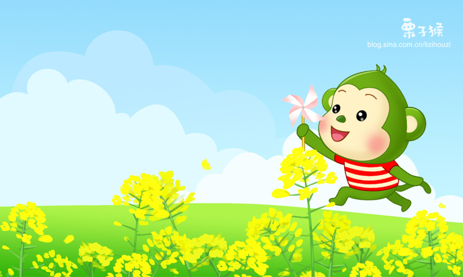 我的原创卡通--来自乡村的栗子猴||插画|栗子猴