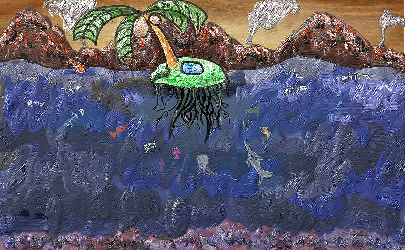 环境污染|插画|艺术插画|农夫山泉丶 - 原创作品