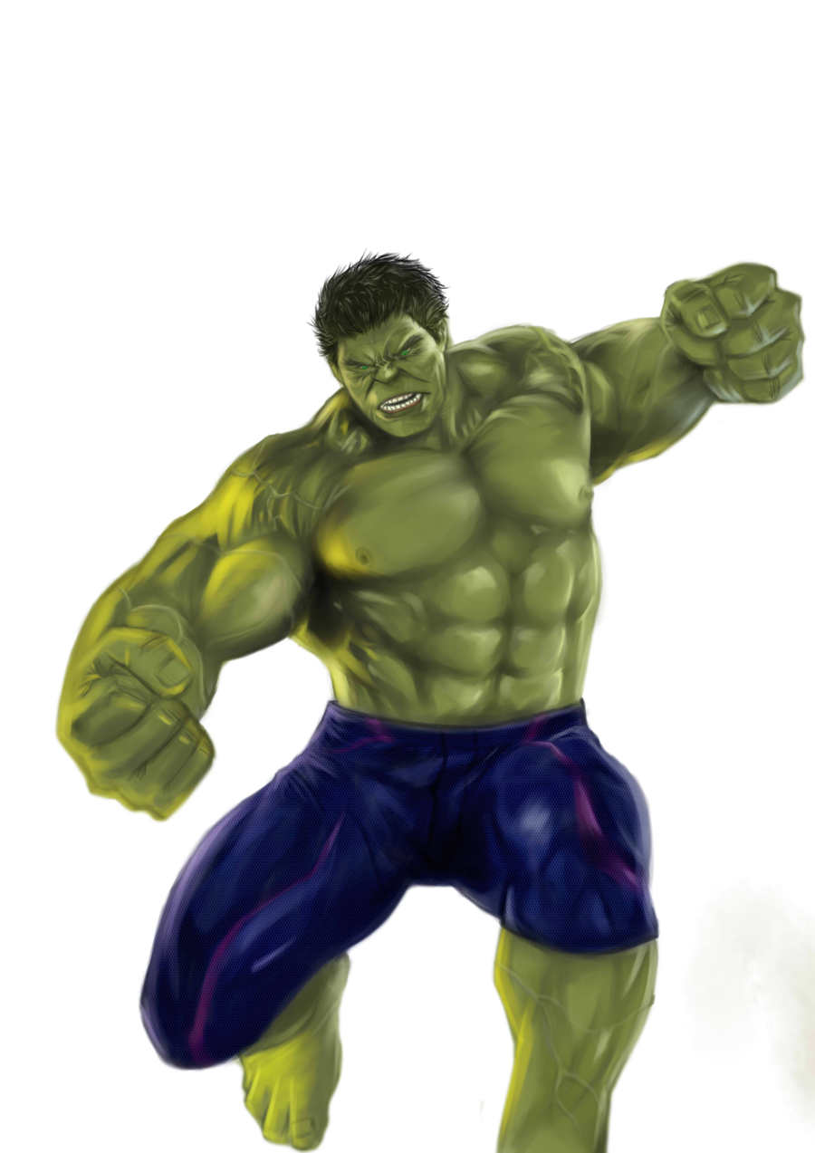 复仇者联盟-绿巨人|绘画习作|插画|whfcx - 原创