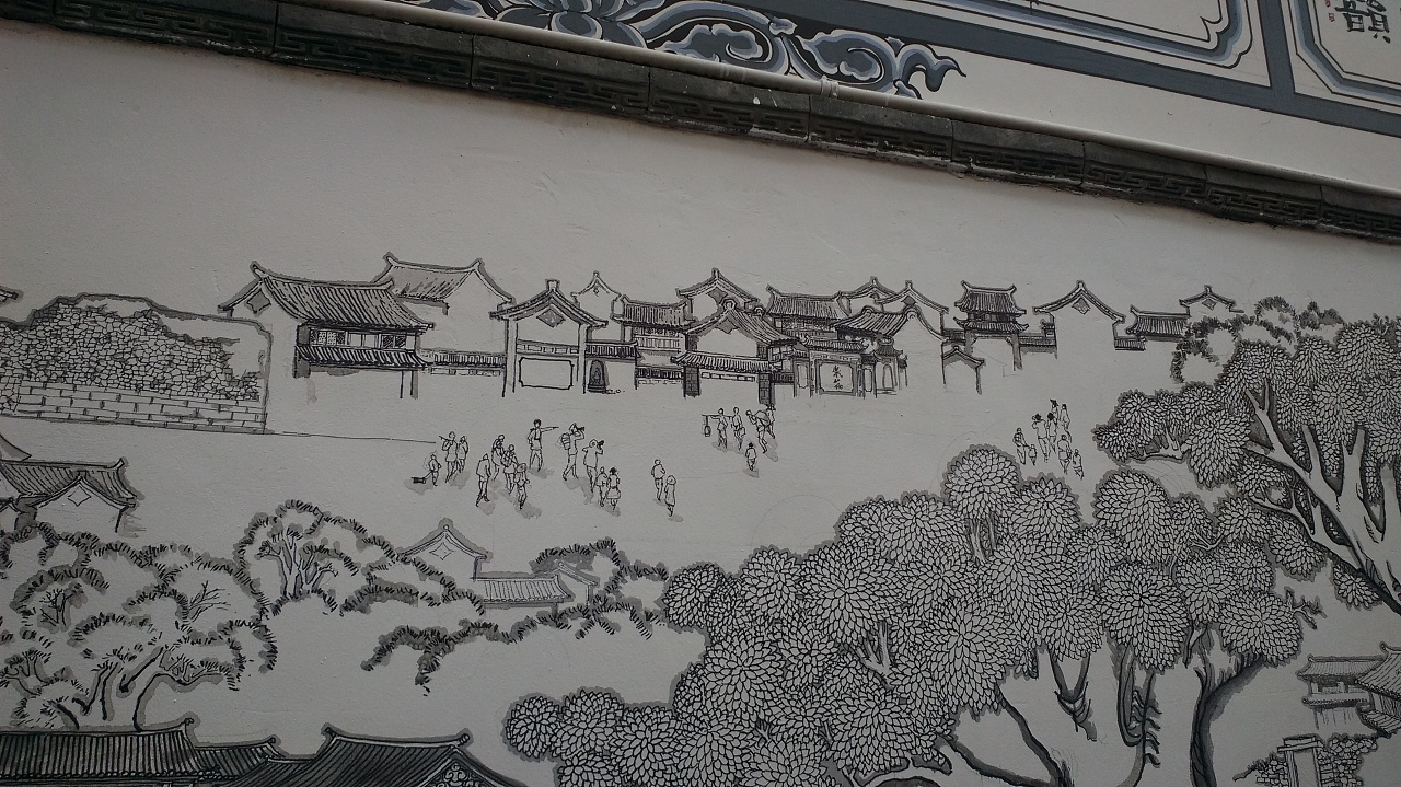 大理民居壁画 云南民族壁画 民族墙体彩绘|摄影|环境/建筑摄影|中绘
