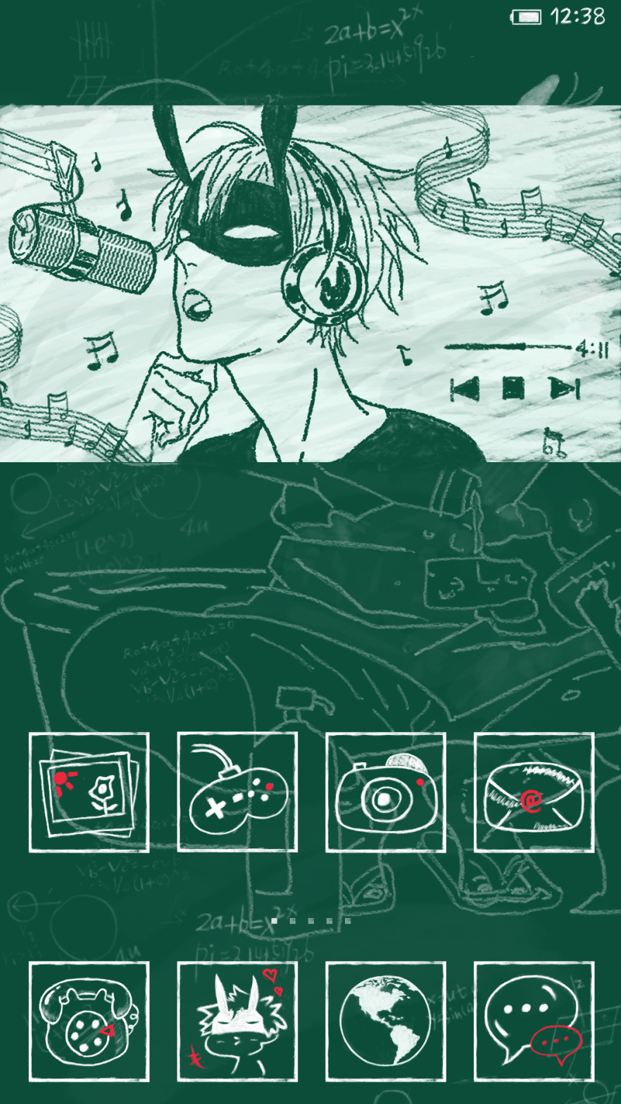 毕业季漫画手机主题包|移动设备主题\/APP皮肤