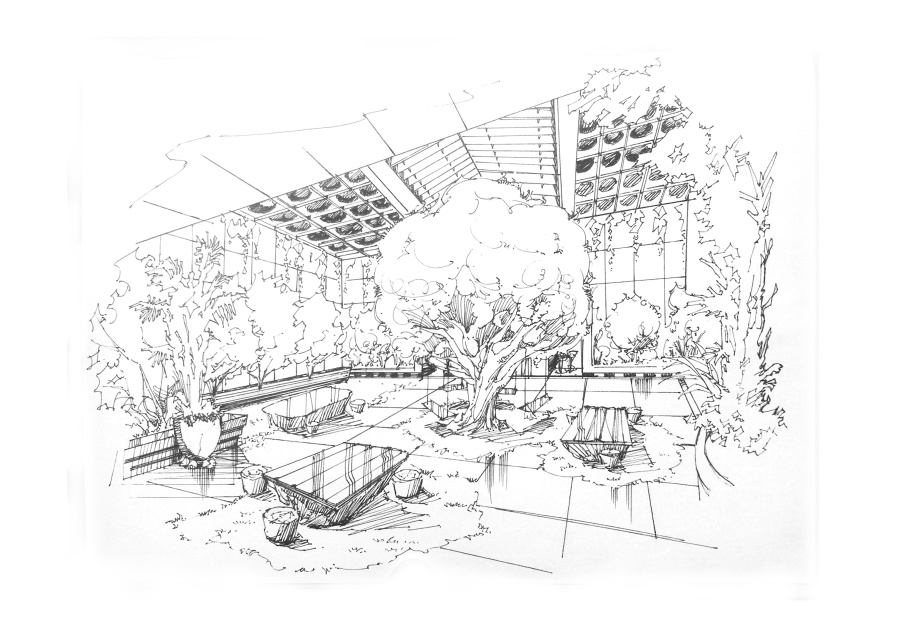 放几张作业里的线稿|室内设计|空间\/建筑|大鸟快