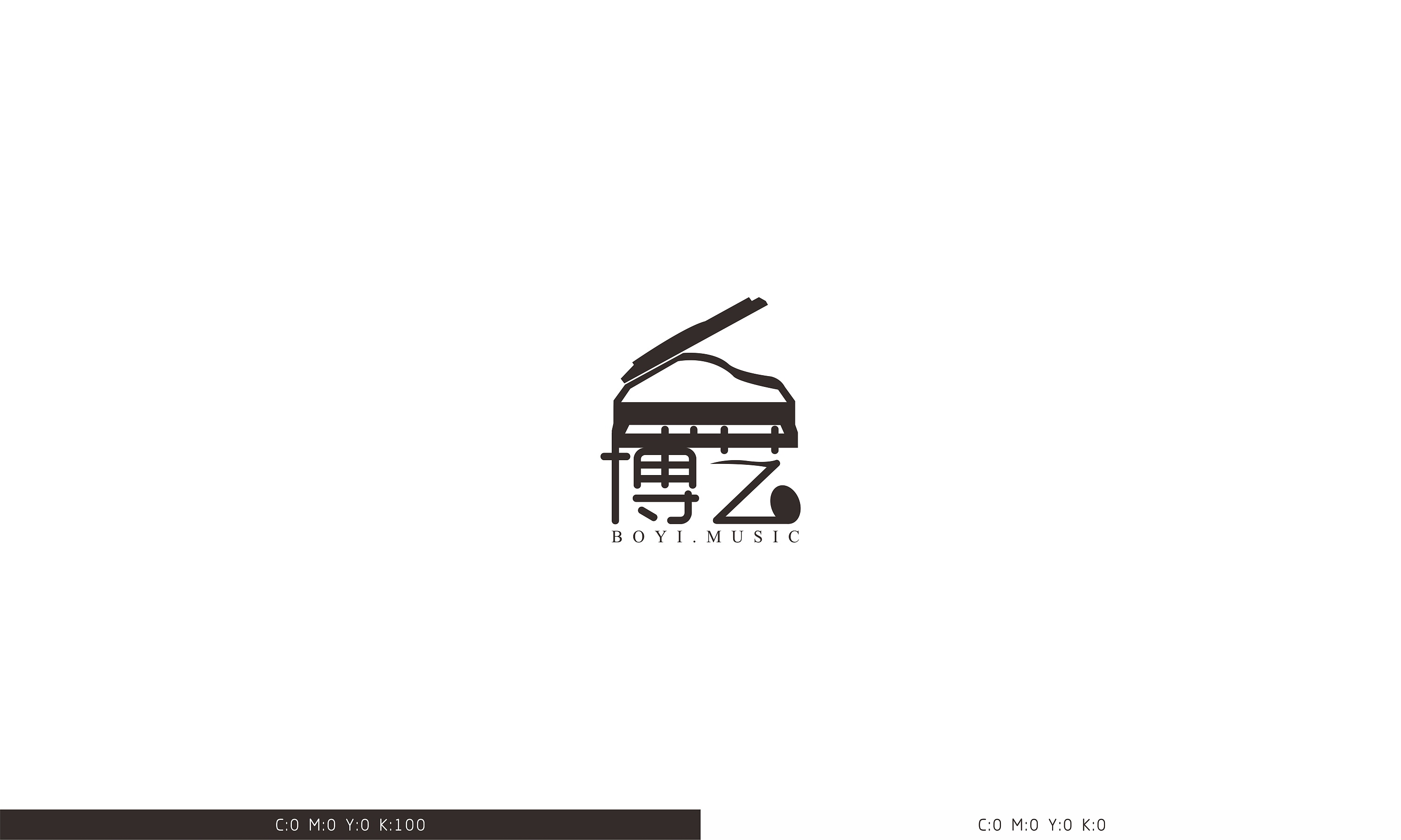 博艺琴行logo设计 标志设计 平面设计