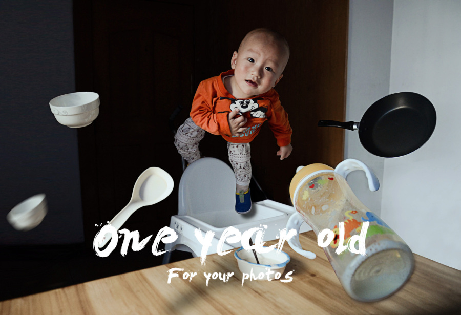 创意儿童周岁照摄影|人像|摄影|尘世映画 - 原创