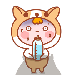 狗年大吉微信表情 #姜小姜漫画